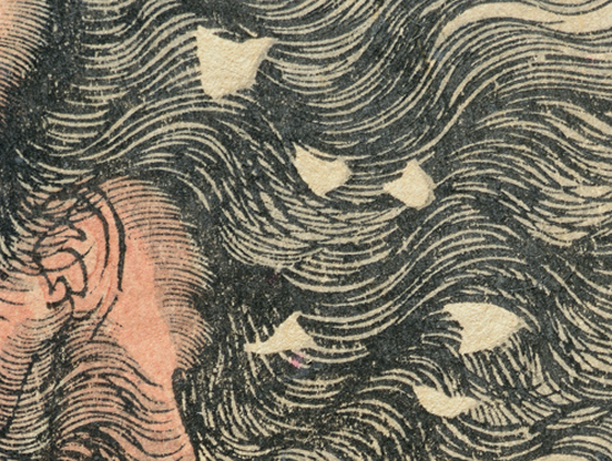 Tsukioka Yoshitoshi Gentoku visits Kômei in the snow (detail)